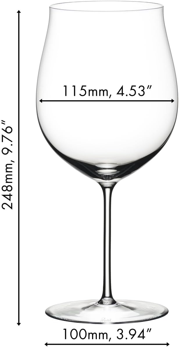 RIEDEL 4400/16 Sommeliers Brugunder Grand Cru, Rotweinglas, Kristallglas 1 Stück (1er Pack), 1 Stück