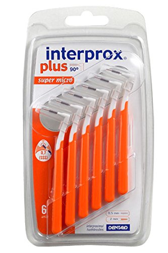 3x Interprox plus Interdentalbürsten orange super micro 6er Pack (3x 6er Pack)