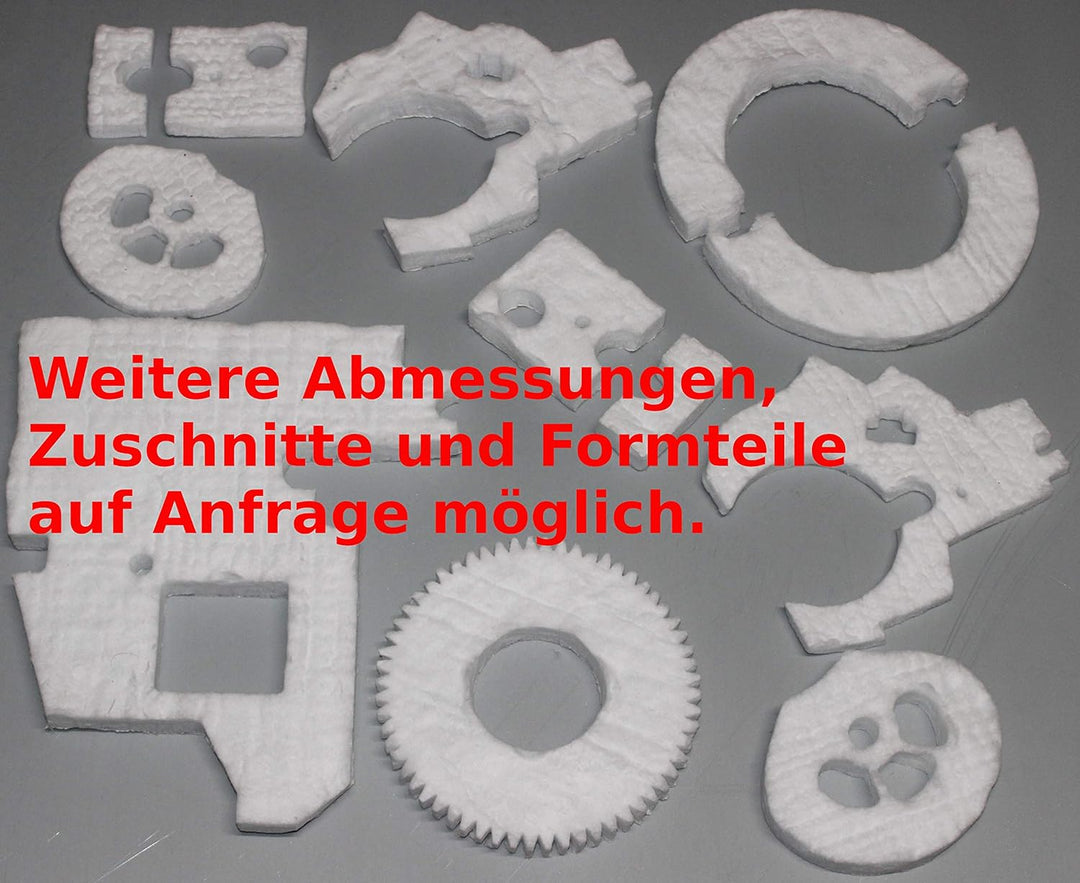 HeWaTherm Keramikfasermatte (Bio-Wolle) 1200°C / 96kg 1000 x 610 x 25,4mm