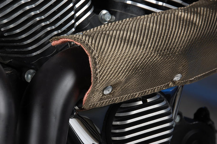Design Engineering Titan-Rohrschutz, Auspuff-Hitzeschutz, leicht, langlebig, hochtemperaturbeständig