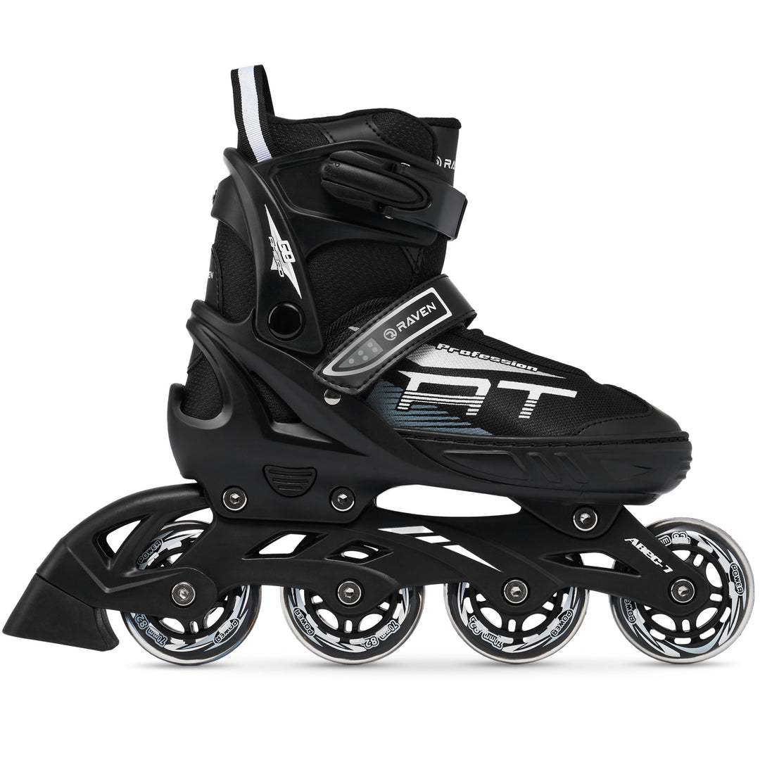 RAVEN Inline Skates Inliner Profession Black verstellbar (38-42(25cm-27,5cm))