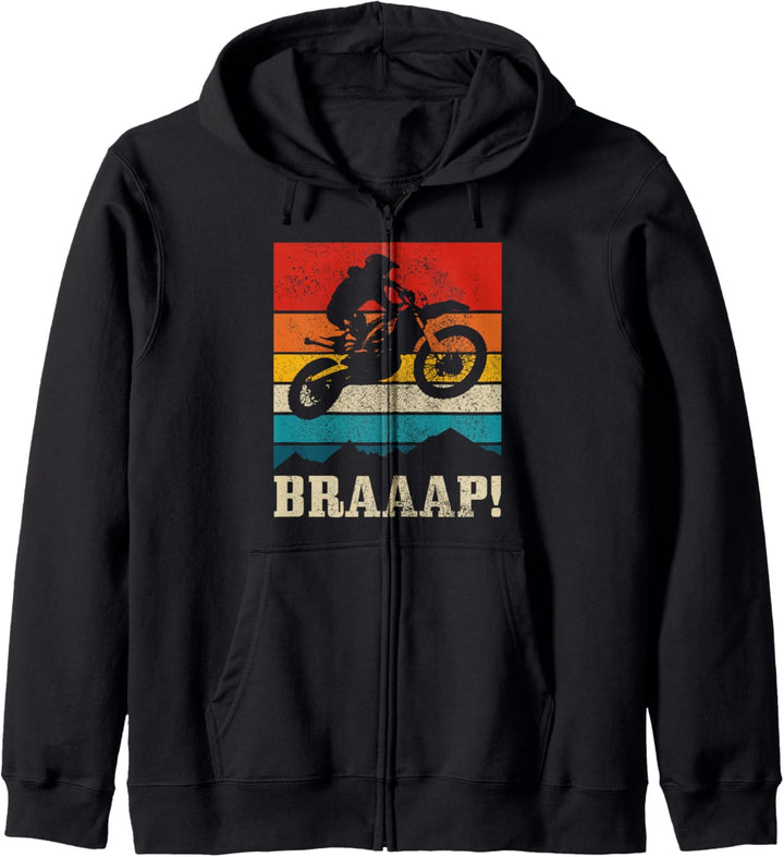 Motocross Braap MX Enduro Freestyle Motorrad Geschenk Kapuzenjacke