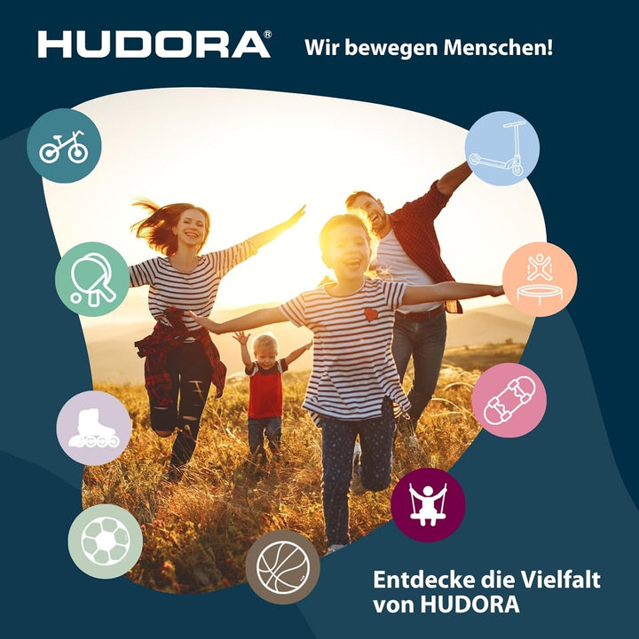 HUDORA Roller Skates, Sneaker für Kinder und Jugendliche - Grössenverstellbare Rollschuhe - Komforta