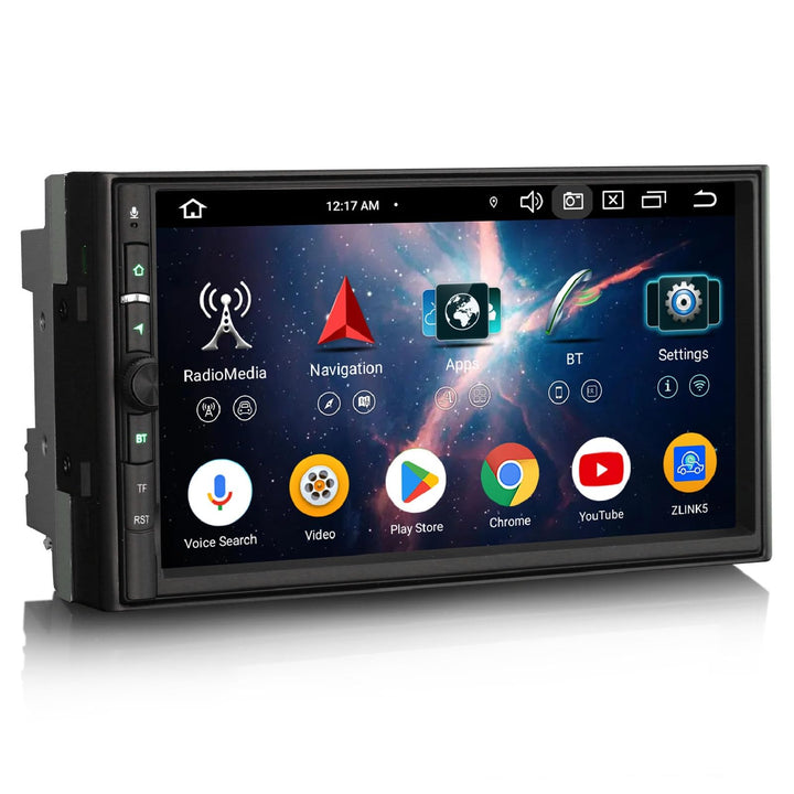 Erisin 2Din Universal Android 14 Autoradio Acht Kern 4GB+64GB DAB+ für Nissan mit 7 Zoll IPS Bildsch