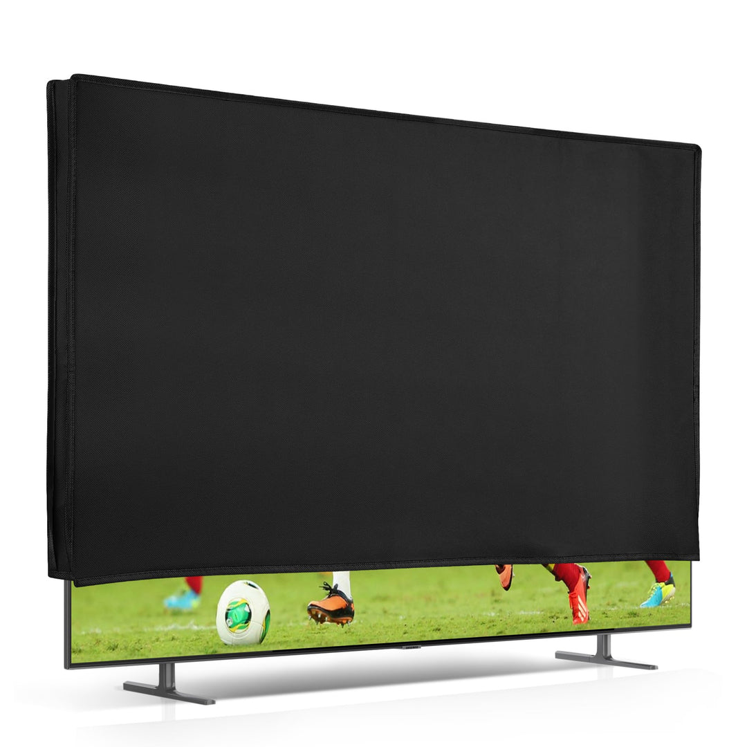 kwmobile 75" TV Hülle - Fernseher Bildschirmschutz Abdeckung - TV Bildschirm Staubschutzhülle - Schw