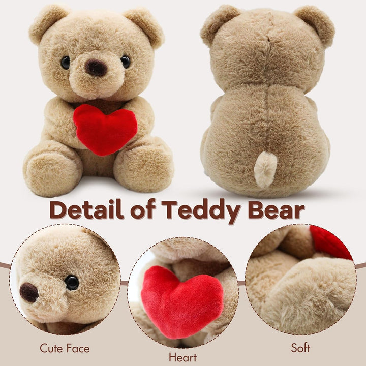 Teddybär, Stofftier Teddy, Plüsch-Bär, Teddy mit Liebe, Kuscheltier Spielzeug Dekozimmer Kissen, Sof