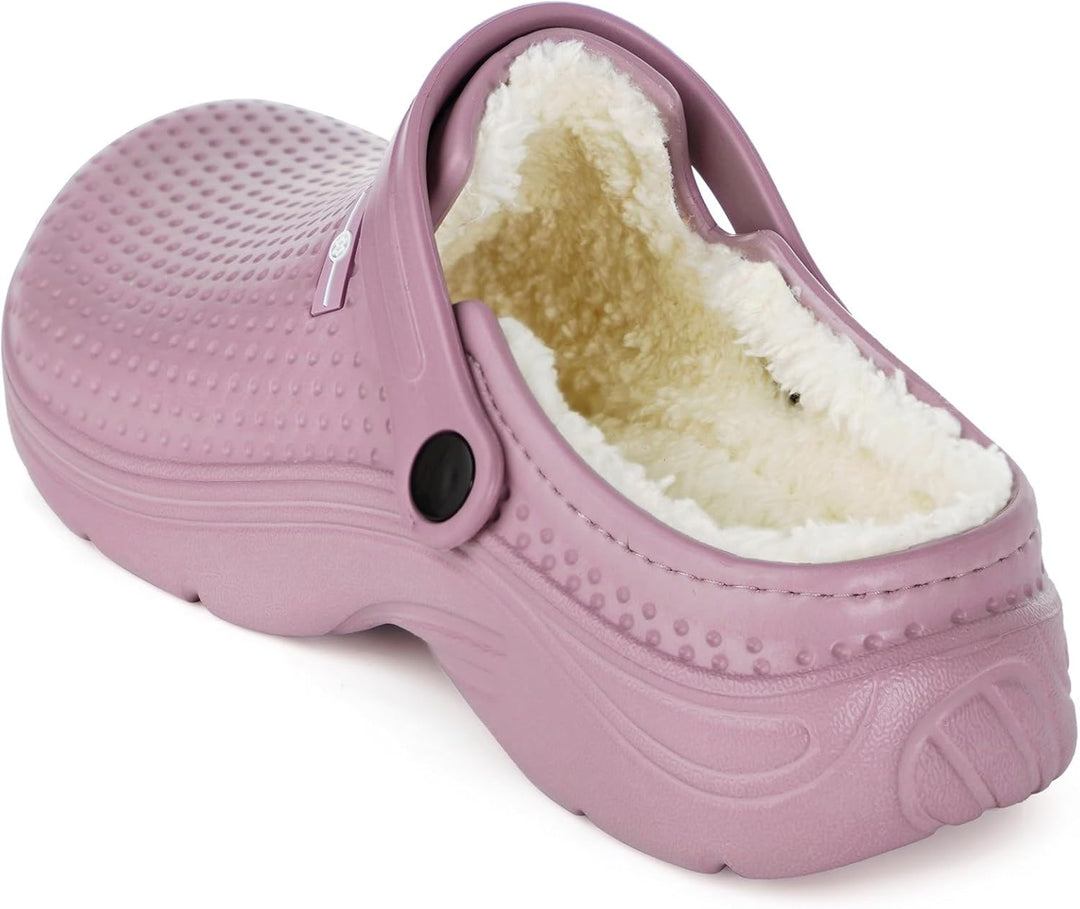 Eagsouni Clogs Hausschuhe Gefüttert Herren Damen Winter Gartenschuhe Wasserdicht Gartenclogs Warme P