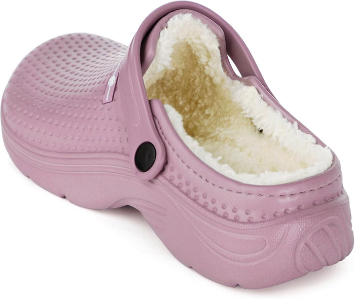 Eagsouni Clogs Hausschuhe Gefüttert Herren Damen Winter Gartenschuhe Wasserdicht Gartenclogs Warme P