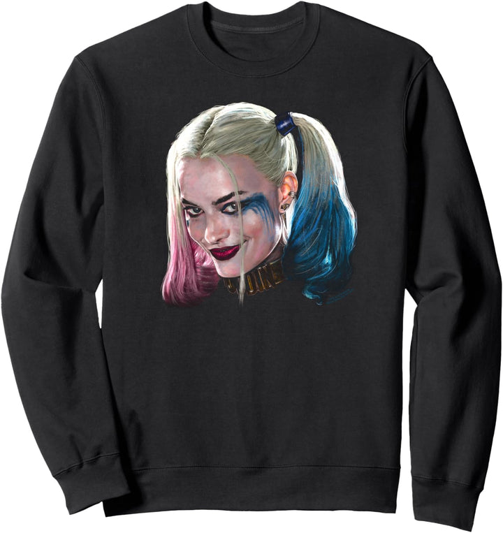 Suicide Squad Harley Quinn Head Sweatshirt