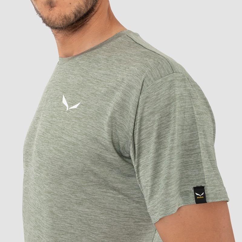 Salewa Herren Puez Melange Dry M S/S Tee Hemden & T-shirts 4XL Shadow Melange, 4XL Shadow Melange