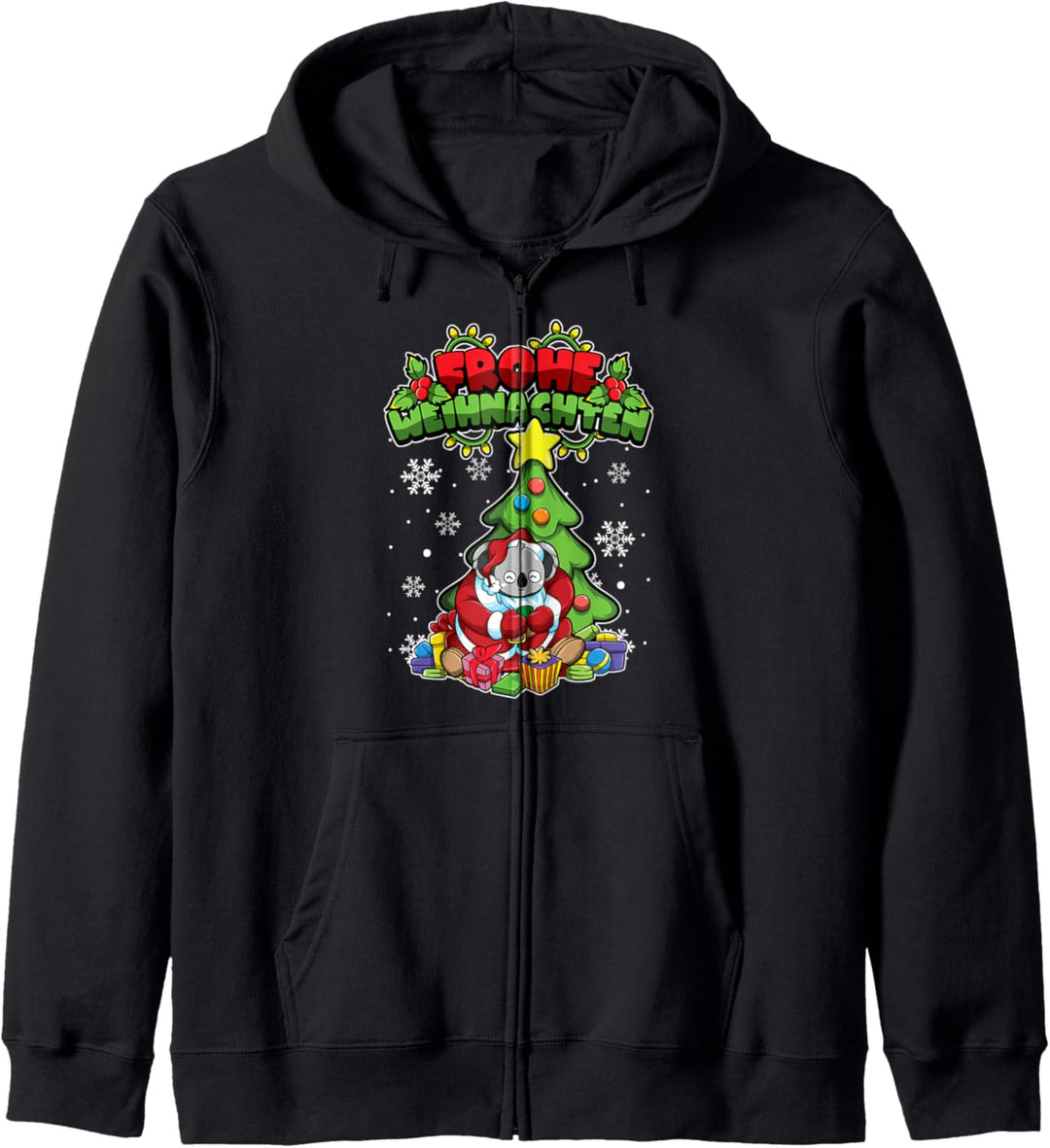 Weihnachtstiere Koala - Frohe Weihnachten Kapuzenjacke