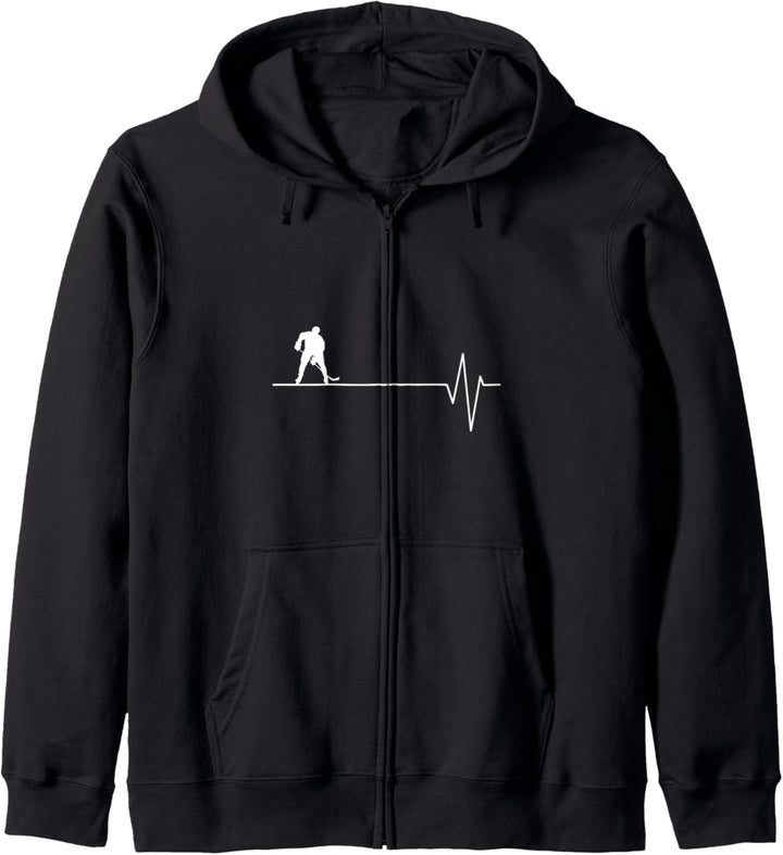 Ice hockey Spieler Herzschlag Eishockey Kapuzenjacke