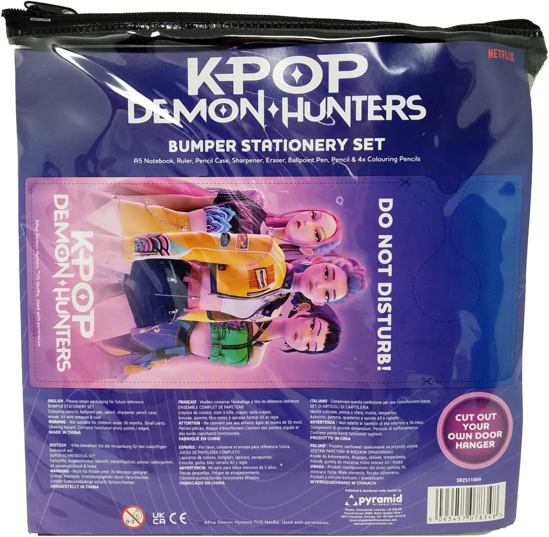K-POP DEMON HUNTERS A5 STATIONERY BUMPER WALLET