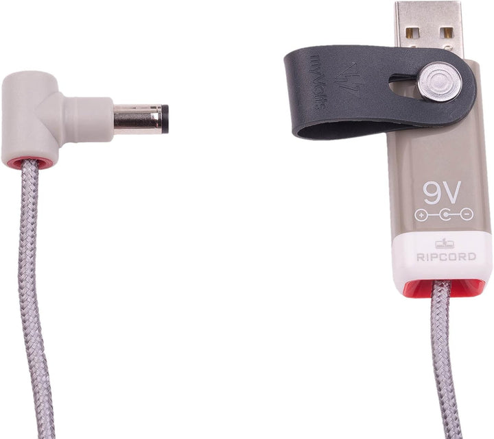 myVolts Ripcord-USB-Ladekabel mit 9V DC Ausgangsstecker kompatibel mit Zoom V3 Multieffektgerät