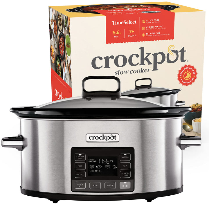 Crockpot TimeSelect digitaler Schongarer | mit programmierbarem Timer und digitaler Anzeige | 5,6 l