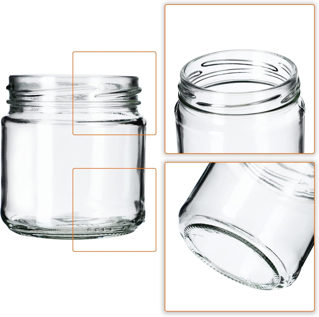 KADAX 20er Set Einmachgläser 200ml TO66, Marmeladengläser Vorratsgläser Mason Jar mit Schraubdeckel,