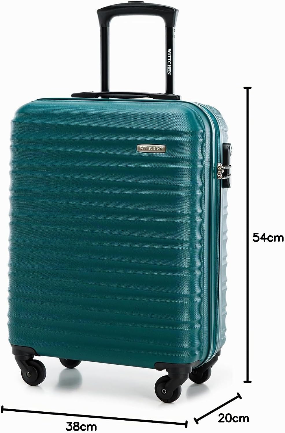 WITTCHEN Reisekoffer Handgepäck Kabinengepäck Rollkoffer Kabinenkoffer Kleiner Koffer Trolley Hartsc