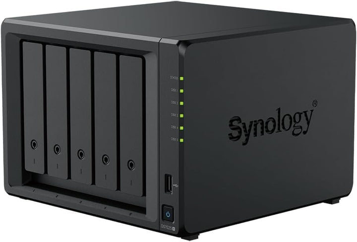 Synology Diskstation NAS DS1525+ 20TB Bundle Western Digital (5X 4TB WD Red Plus) 5 Bay Plus Serie m