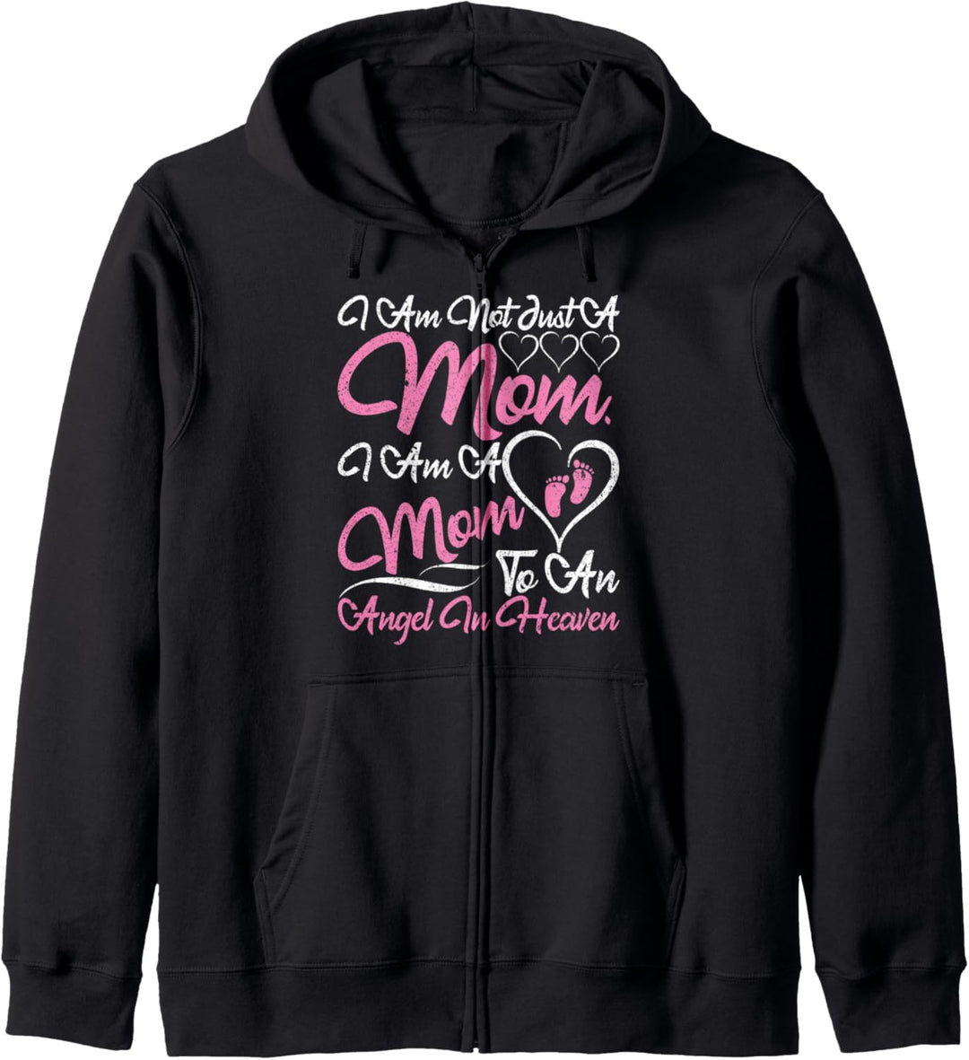 Mom To An Angel In Heaven Miscarriage Awareness Infant Loss Kapuzenjacke
