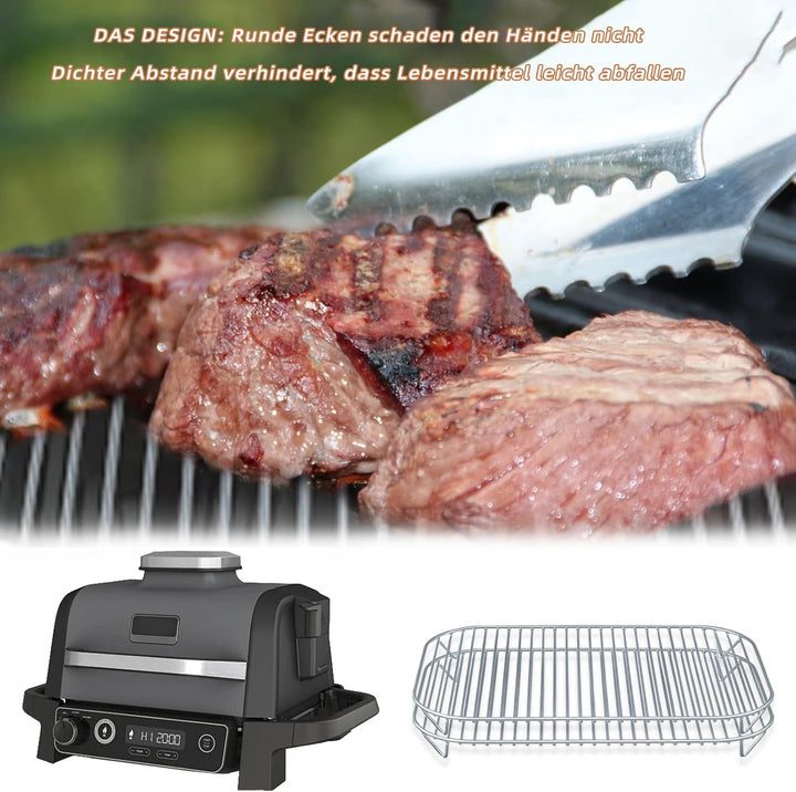 1Stück Grill für Ninja Woodfire,Edelstahl Grillrost Kompatibel Mit Ninja Outdoor Grill &amp; Smoker,Elek