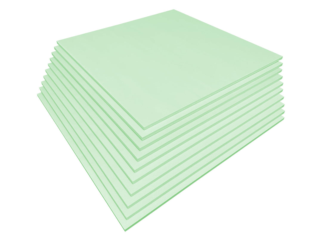 Styrodur Set (5-teilig) 1,0cm x 54x54cm 5 Platten XPS Hartschaumplatten Dämmplatten geeignet für Bad