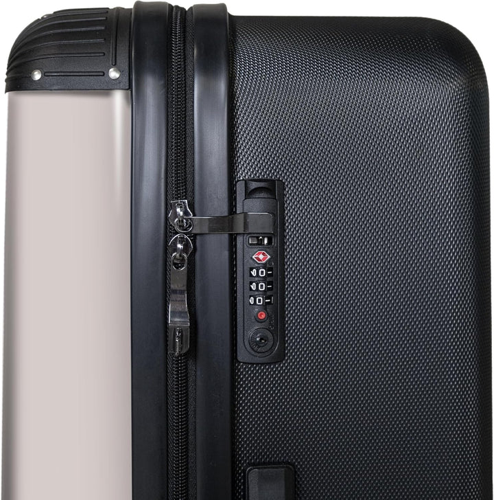 NoBoringSuitcases.com® Koffer XL Gross 77x51.5x28 cm Reisekoffer mit 4 Rollen Leicht Trolley Hartsch
