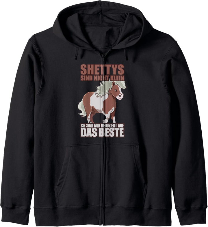 Shetty Sind Nicht Klein Shetlandpony Geschenk Kapuzenjacke