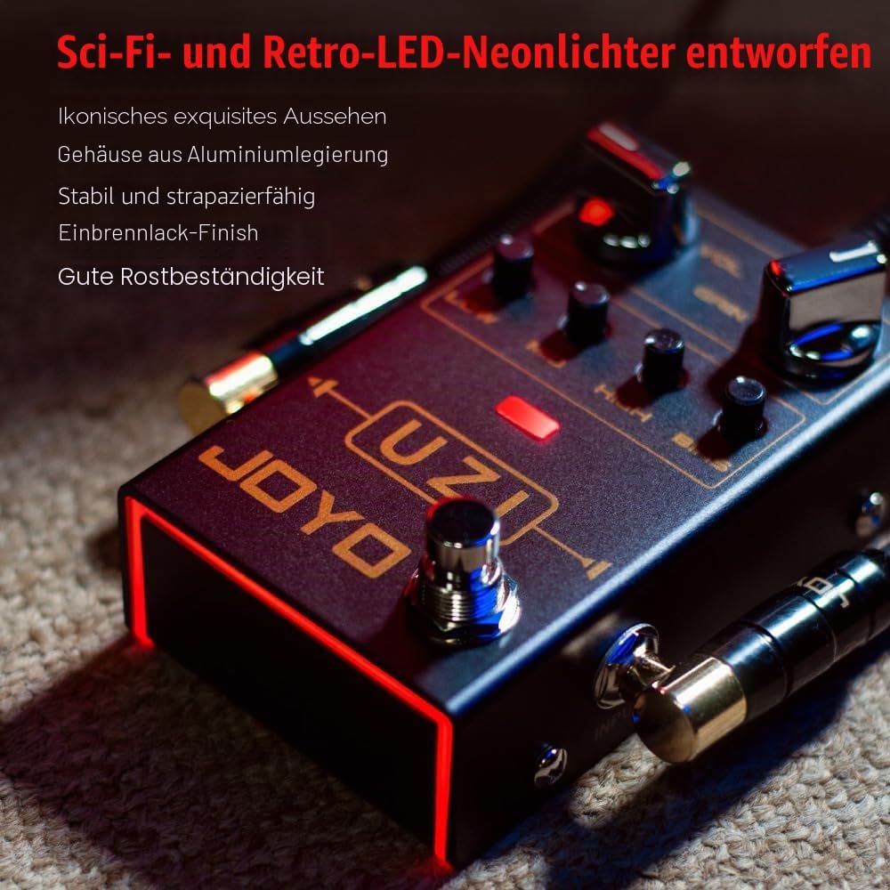 JOYO Distortion Pedal R-Serie Heavy Metal Dist zwischen amerikanisch und britisch für E-Gitarren-Eff
