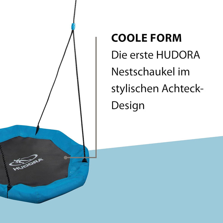Hudora 72168/00 Nestschaukel, schwarz/blau, 110 cm, 110 cm