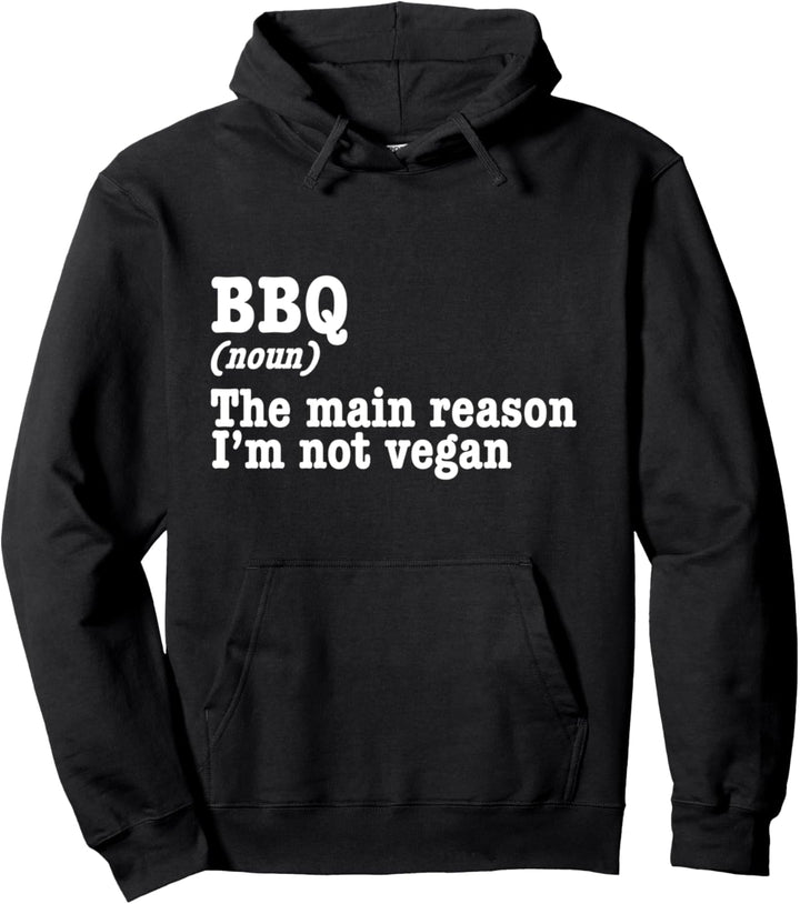 BBQ Definition - Barbecue BBQ Smoker Grill Chef Pullover Hoodie