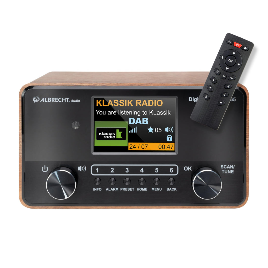 ALBRECHT DR 865 Seniorenradio mit gut lesbarem 4" Farbdisplay, brillantem Klang, seniorengerechter B