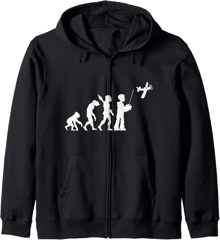 Modellflug Modellflieger Modellflugzeug Evolution Fun Sport Kapuzenjacke