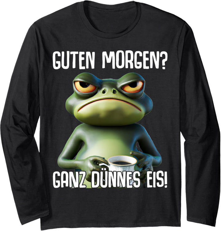 Kaffee Morgenmuffel Mitarbeiter Spruch Lustig Fun Geschenk Langarmshirt