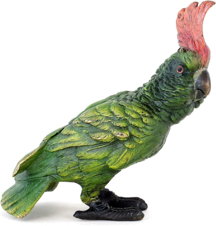 Wiener Bronze - Kakadu - Papagei - handbemalte Vogelskulptur - authentische Tierfigur - Dekostatue -
