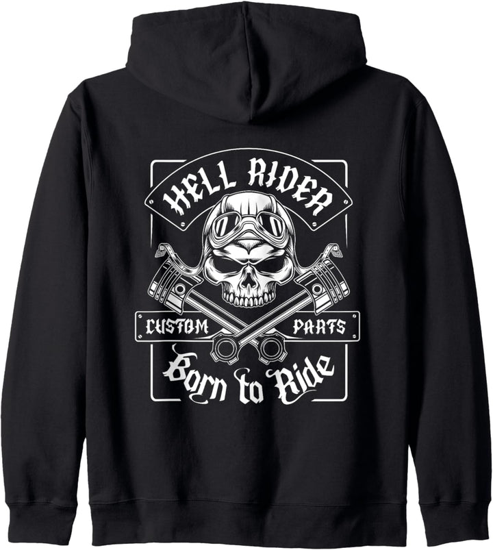 Motorrad, Motorradfahrer, Chopper, Biker Kapuzenjacke
