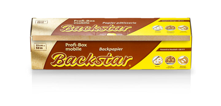 Backstar Profi-Box Mobile, Backpapier, 33 cm x 50 m