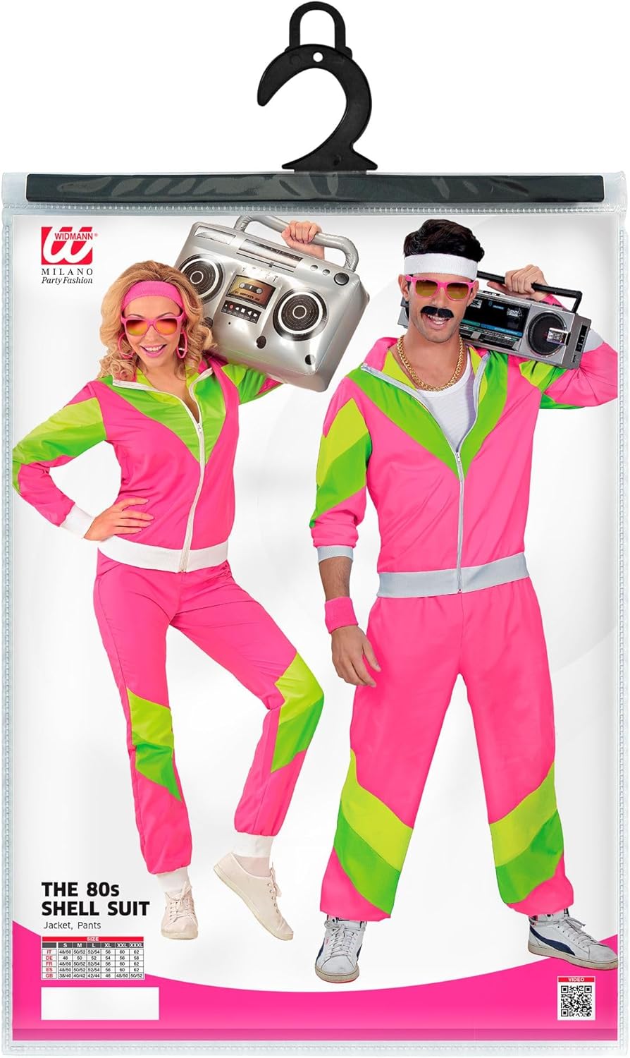 "THE 80s SHELL SUIT" (jacket, pants) - (S), S