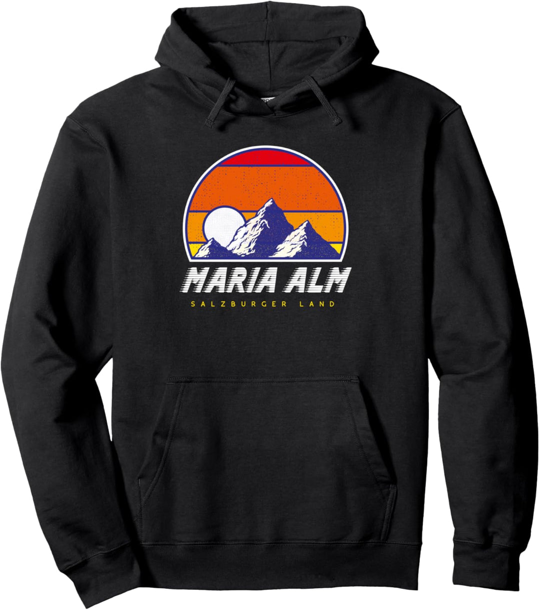 Maria Alm Salzburger Land - Österreich Retro 80s Geschenk Pullover Hoodie