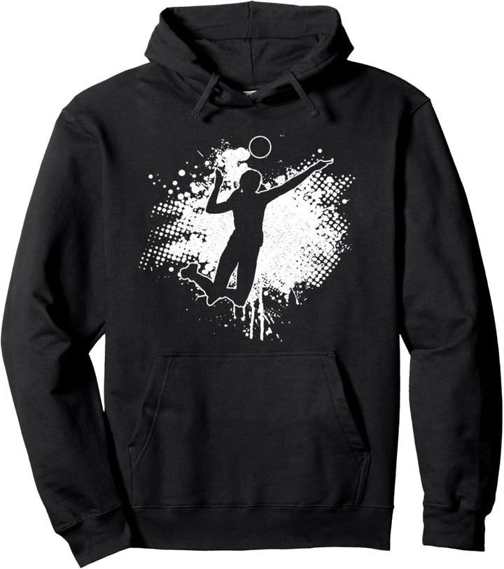 Volleyball Mädchen Vintage Sports Volleyball Spieler Pullover Hoodie