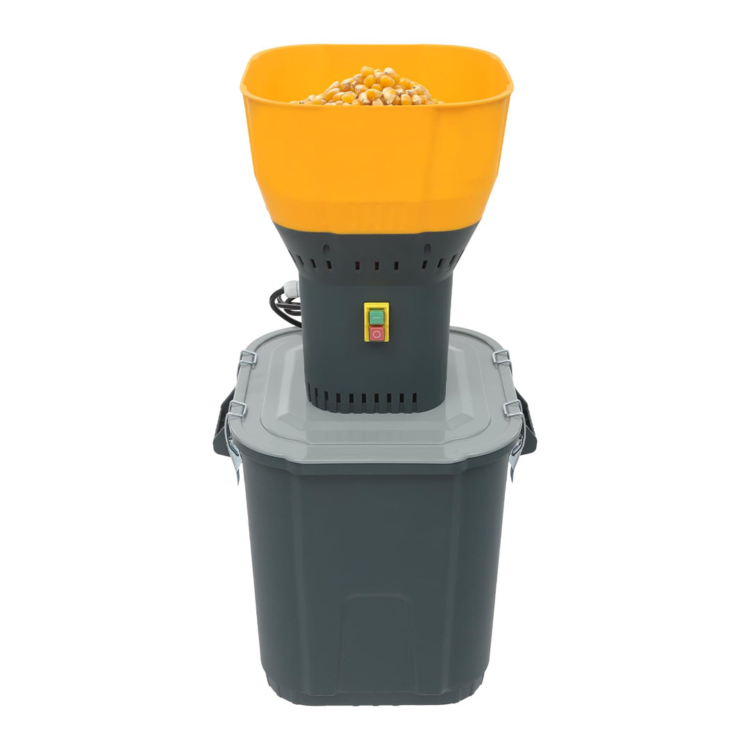 Getreidemühle Elektrisch Futter, 45L Elektrischer Maismühle Trockene mit 5 Siebe, Schrotmühle Grain
