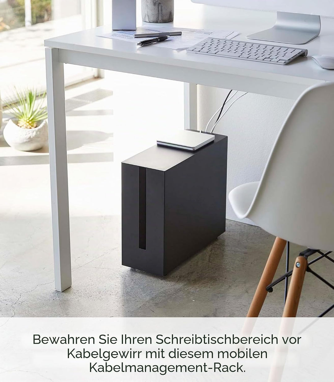 Yamazaki Tower Kabelabdeckungen, Metall, Schwarz, One Size One Size Schwarz, One Size Schwarz