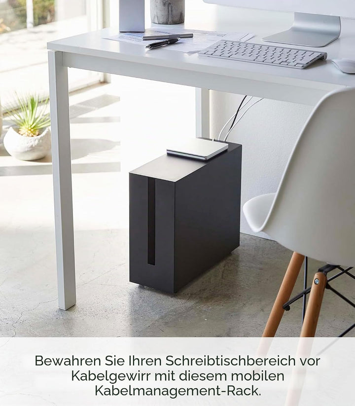 Yamazaki Tower Kabelabdeckungen, Metall, Schwarz, One Size One Size Schwarz, One Size Schwarz