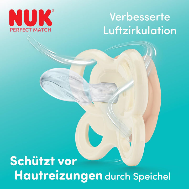 NUK Perfect Match Babyflaschen &amp; Schnuller-Set | 0–6 Monate | 3 x Anti-Kolik-Flaschen (150 ml, 260 m