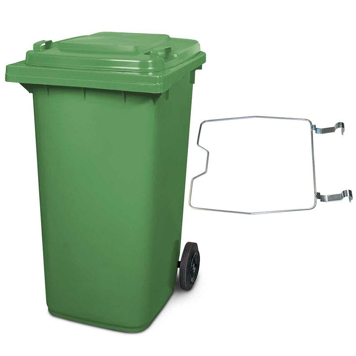 BRB Mülltonne MGB 240 Liter, mit Klemmring für Müllsäcke (grün), grün