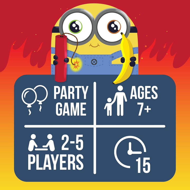 Exploding Kittens - 2-5 Players - Ages 7+ - 15 Minutes to Play - Minions Themed High Stakes Card Gam