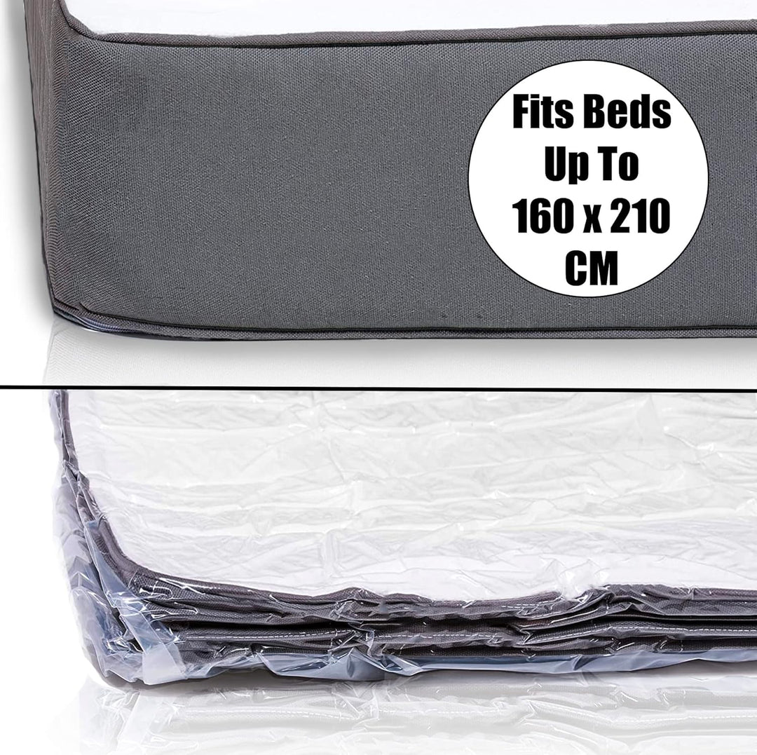 Homie Matratzen-Vakuumbeutel, verschliessbarer Beutel für Memory Foam- oder Federkernmatratzen, Komp
