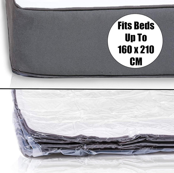 Homie Matratzen-Vakuumbeutel, verschliessbarer Beutel für Memory Foam- oder Federkernmatratzen, Komp