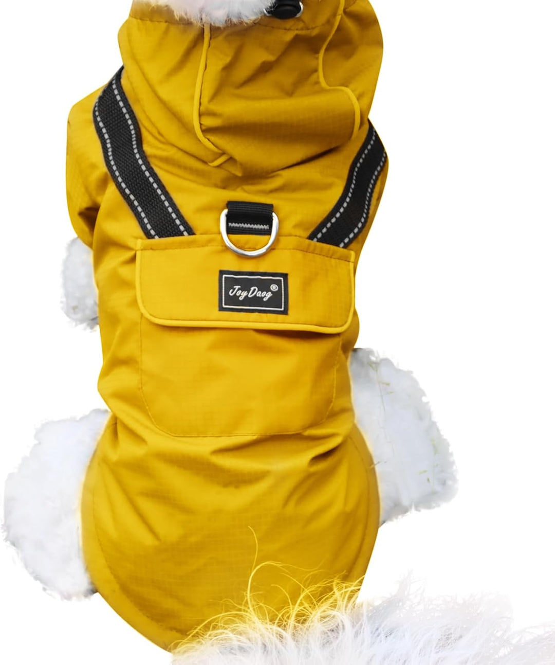 Premium-Regenmantel mit Kapuze für Mittelgrosse Hunde, Outdoor-Sport, Wasserdichte Regenjacke, Welpe