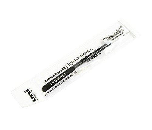 Uni-ball UMR10 N Nachfüllpack für UM153 Broad, schwarz, 12 Stück