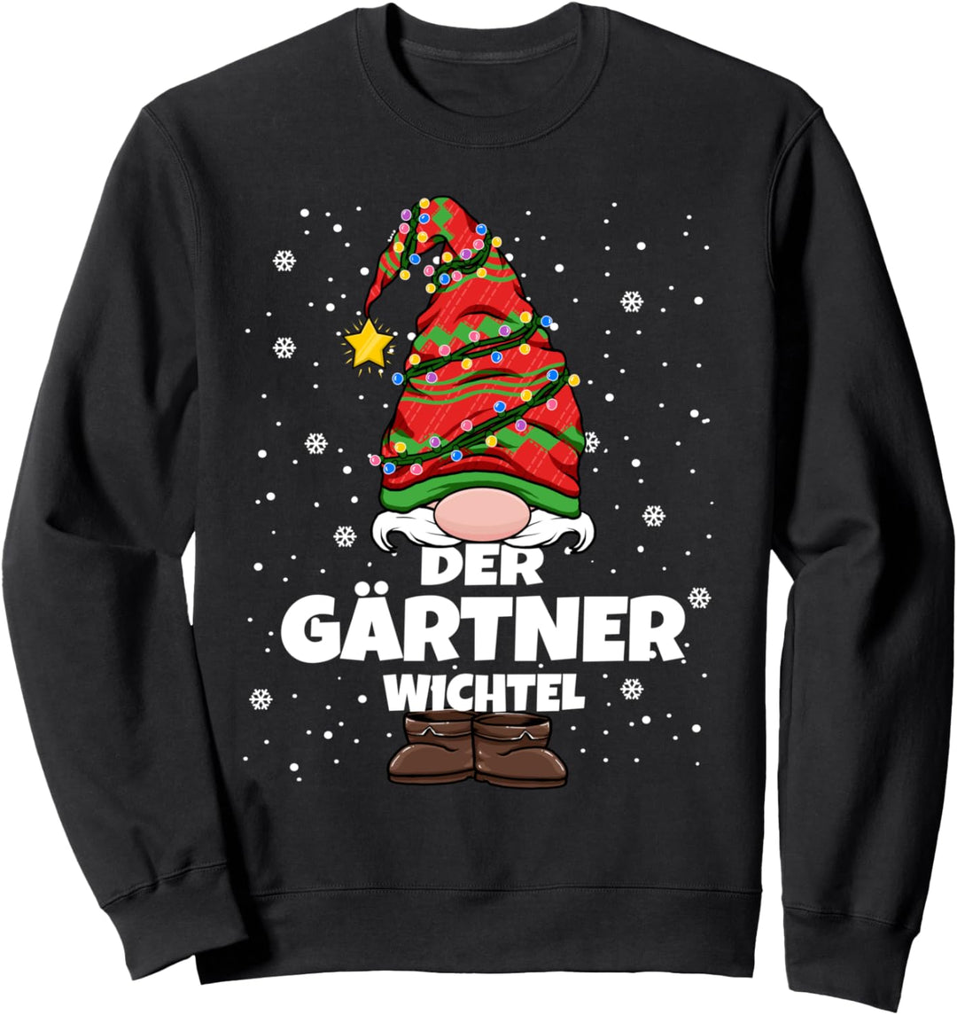 Gärtner Wichtel Weihnachts-Wichtel Garten Damen Herren Sweatshirt